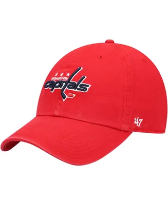 Men's Red Washington Capitals Team Clean Up Adjustable Hat