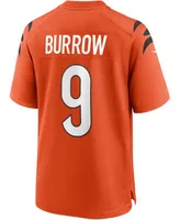 Men's Joe Burrow Orange Cincinnati Bengals Alternate Game Jersey