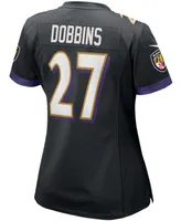 Women's J.k. Dobbins Black Baltimore Ravens Game Jersey