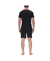 Ink+Ivy Men's Moisture-Wicking Crewneck T-Shirt & Shorts Pajama Set