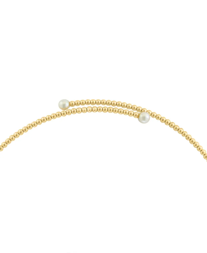 Effy Cultured Freshwater Pearl (4-1/2mm) Choker Necklace in 14k Gold