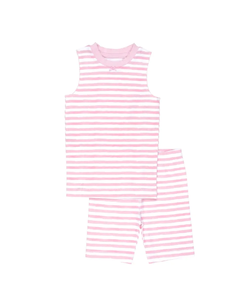 Pajamas for Peace Petal Stripe Baby Boys and Girls 2-Piece Pajama Set