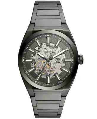 Fossil Men's Everett Gray Stainless Steel Bracelet Watch 42mm