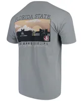 Men's Gray Florida State Seminoles Comfort Colors Campus Scenery T-shirt