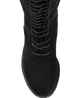 Journee Collection Women's Jenicca Extra Wide Calf Lace Up Boots