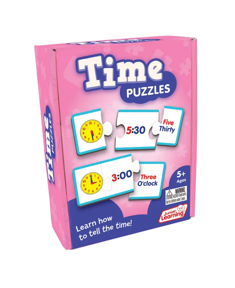 Junior Learning Time Puzzles Educational Learning Set, 72 Pieces