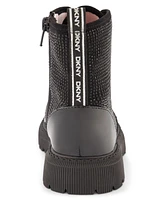 Dkny Little Girls Ava Stone Studded Zipper Closure Moto Boots