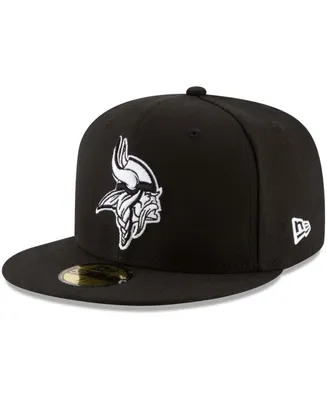 Men's Black Minnesota Vikings B-Dub 59FIFTY Fitted Hat