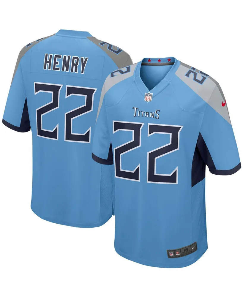 Big Boys and Girls Derrick Henry Light Blue Tennessee Titans Game Jersey