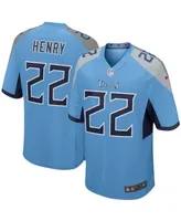 Big Boys and Girls Derrick Henry Light Blue Tennessee Titans Game Jersey