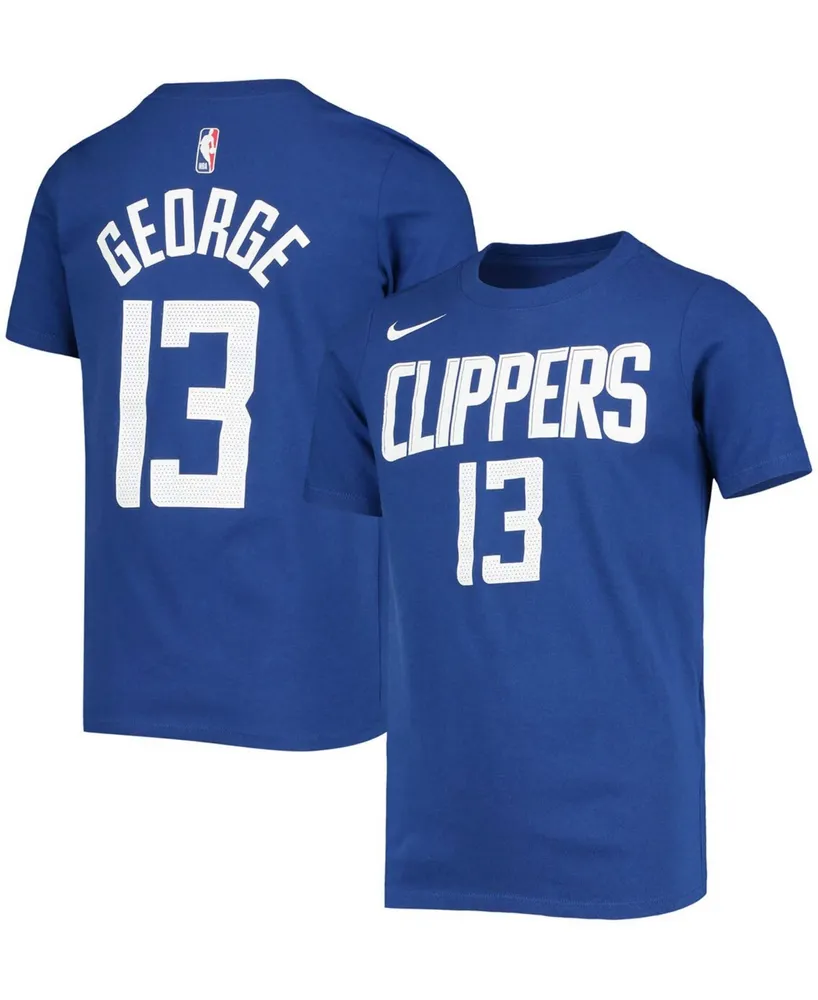 Men's Nike Paul George Royal La Clippers Name & Number T-Shirt