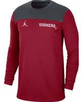 Men's Crimson Oklahoma Sooners Player Performance Long Sleeve T-shirt