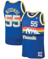 Men's Dikembe Mutombo Blue Denver Nuggets 1991-92 Hardwood Classics Swingman Jersey