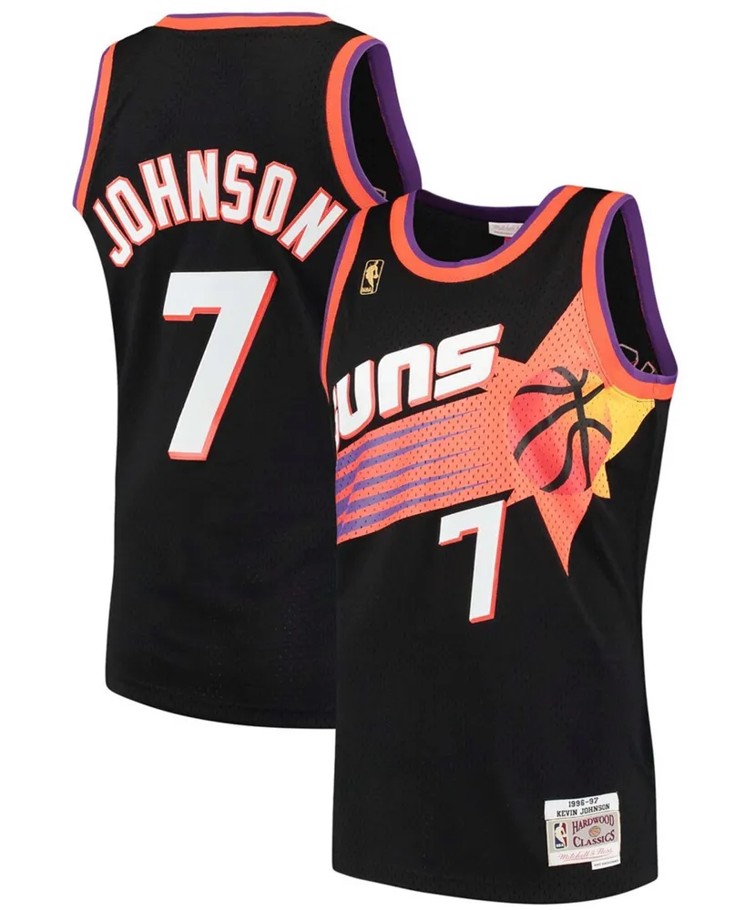 Men's Kevin Johnson Black Phoenix Suns 1996-97 Hardwood Classics Swingman Jersey