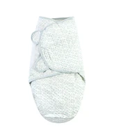 Hudson Baby Girls Quilted Cotton Swaddle Wrap 3pk, Winter Forest, 0-3 Months