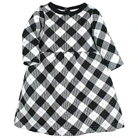 Hudson Baby Girls Quilted Cotton Dress and Leggings