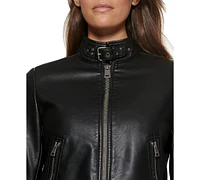 Levi's Women's Faux Leather Latch Collar Racer Jacket