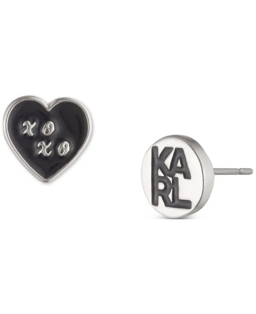 Karl Lagerfeld Paris 3-Pc. Silver-Tone Earrings Set