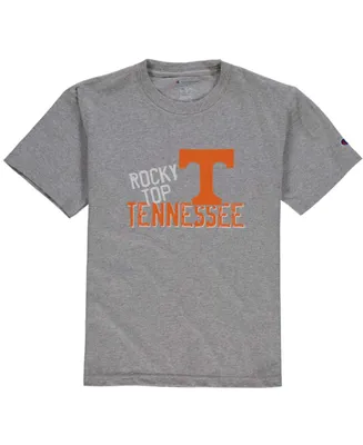 Big Boys Champion Gray Tennessee Volunteers Team Chant T-shirt