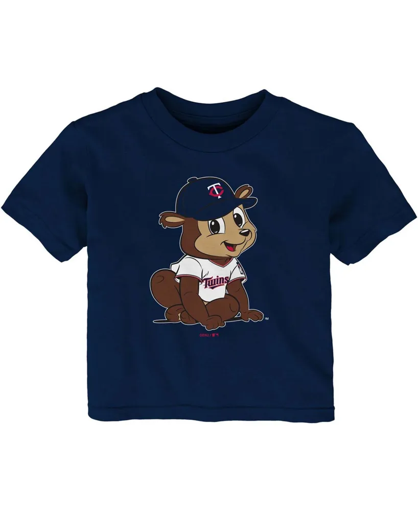 Infant Boys and Girls Navy Minnesota Twins Baby Mascot T-shirt