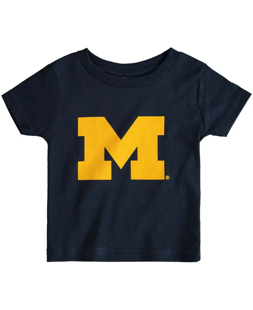 Infant Boys and Girls Navy Michigan Wolverines Big Logo T-shirt