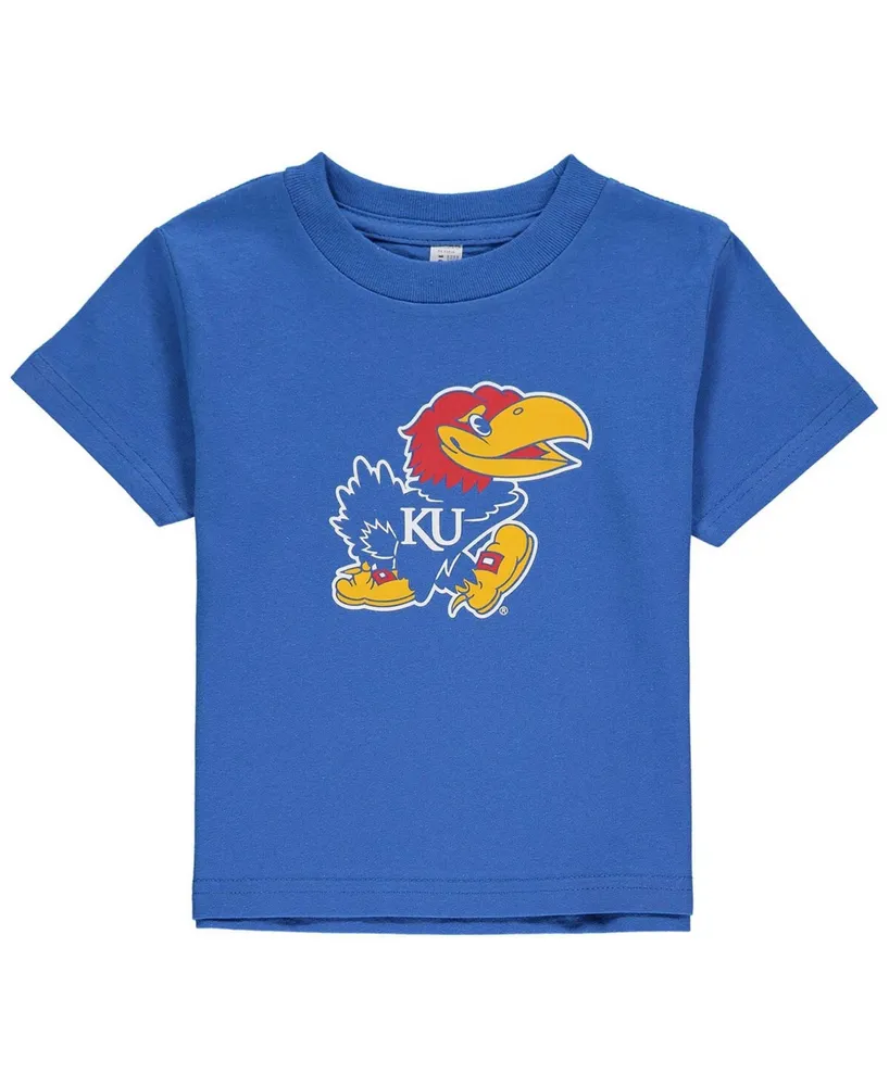 Little Girls and Boys Royal Kansas Jayhawks Big Logo T-shirt