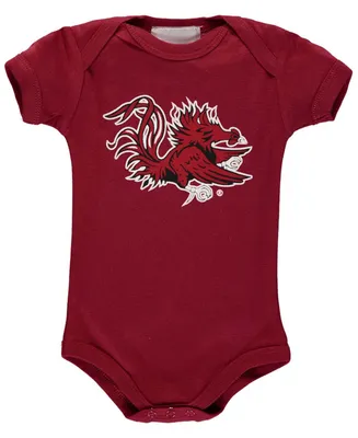 Infant Boys and Girls Crimson South Carolina Gamecocks Big Logo Bodysuit
