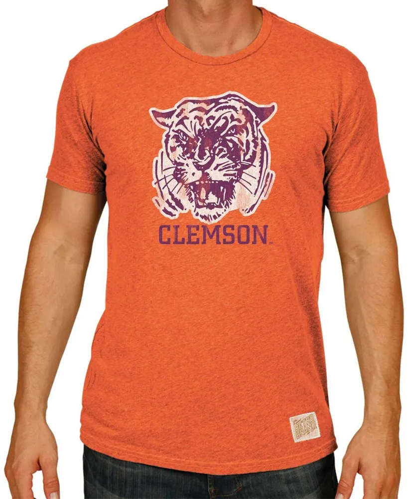 Men's Original Retro Brand Orange Clemson Tigers Big and Tall Mock Twist T-shirt