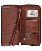 Men's Casablanca Collection Deluxe Zippered Passport and Travel Organizer