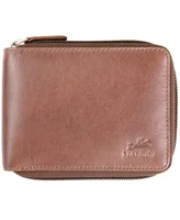 Men's Bellagio Collection Zippered Bifold Wallet with Removable Pass Case