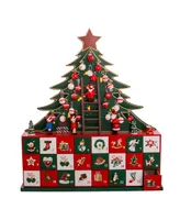 Kurt Adler 13.5" Battery-Operated Led Christmas Tree Advent Calendar