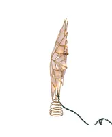 Kurt Adler 9.65" Ul 10-Light 8-Point Capiz Star Lighted Tree Topper