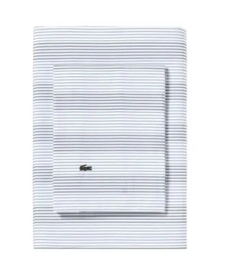 Lacoste Home Striped Cotton Percale Sheet Sets