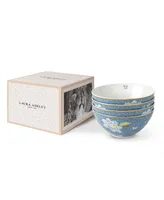 Laura Ashley Heritage Collectables Seaspray Uni Bowls in Gift Box, Set of 4