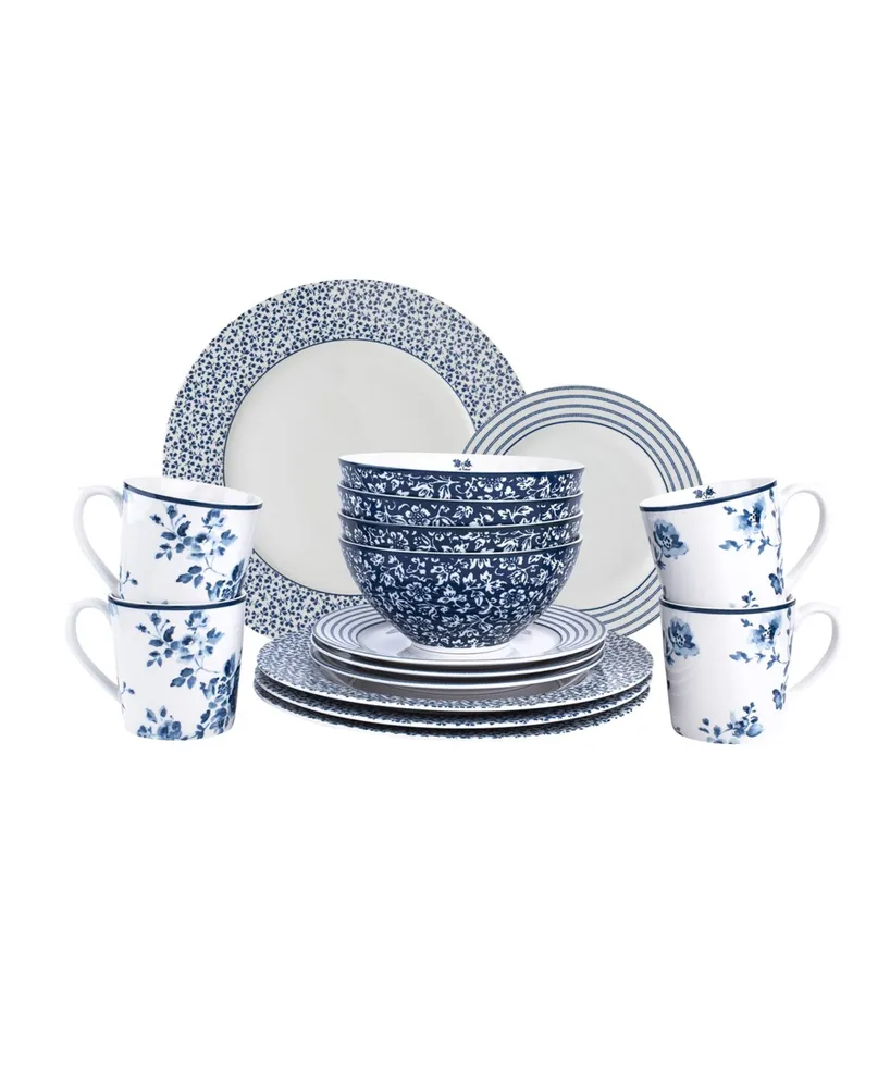 Laura Ashley Blueprint Collectables Dinner Set in Gift Box, 16 Pieces