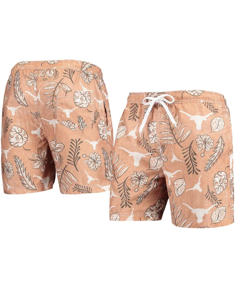 Men's Texas Orange Texas Longhorns Vintage-Like Floral Swim Trunks