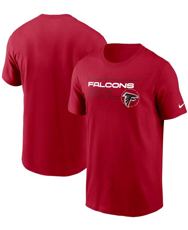 Men's Red Atlanta Falcons Broadcast Essential T-shirt