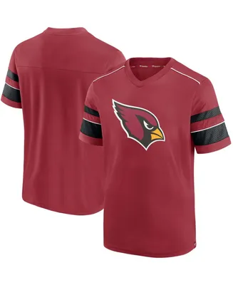 Men's Cardinal Arizona Cardinals Textured Hashmark V-Neck T-shirt