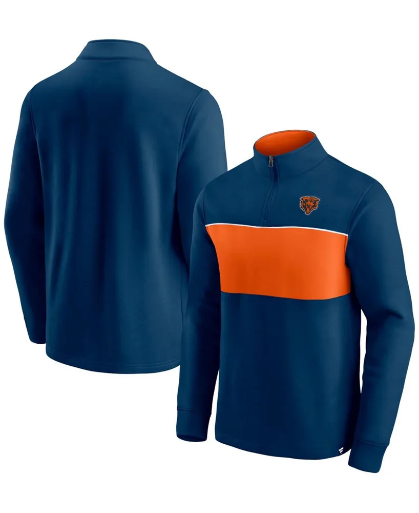 Men's Starter Navy Chicago Bears The Reliever Raglan Full-Snap Jacket