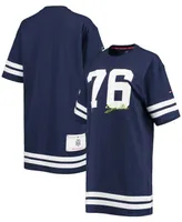 Women's College Navy Seattle Seahawks Clair Half-Sleeve Dress