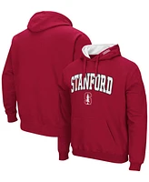 Men's Cardinal Stanford Arch Logo 3.0 Pullover Hoodie