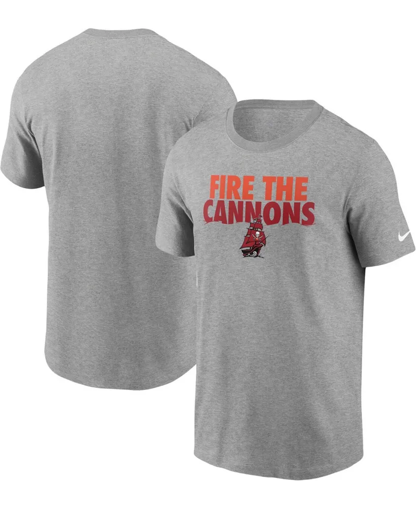 Men's Nike Heathered Gray Tampa Bay Buccaneers Hometown Collection Cannons  T-Shirt 