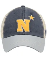 Men's Navy and Tan Navy Midshipmen Offroad Trucker Hat