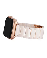 Anne Klein Women's Blush Ceramic Bracelet designed for Apple Watch 42mm (Series 1-3 only) & 44/45/46/49mm (Ultra & Ultra 2