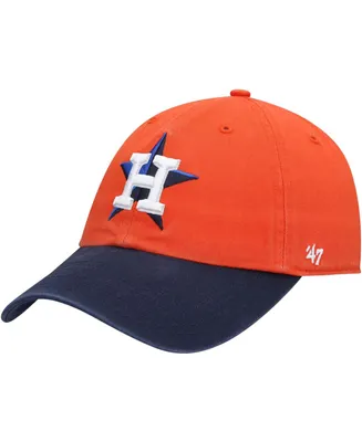 Men's Orange, Navy Houston Astros Alternate Clean Up Adjustable Hat