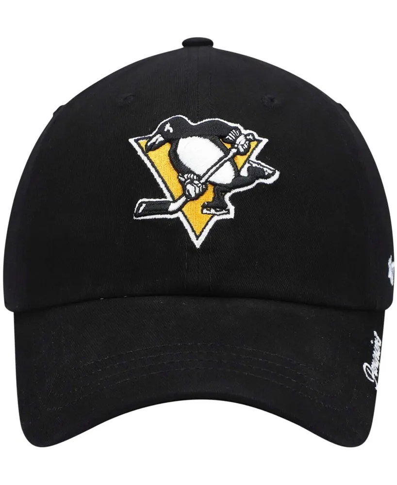 Women's Black Pittsburgh Penguins Team Miata Clean Up Adjustable Hat