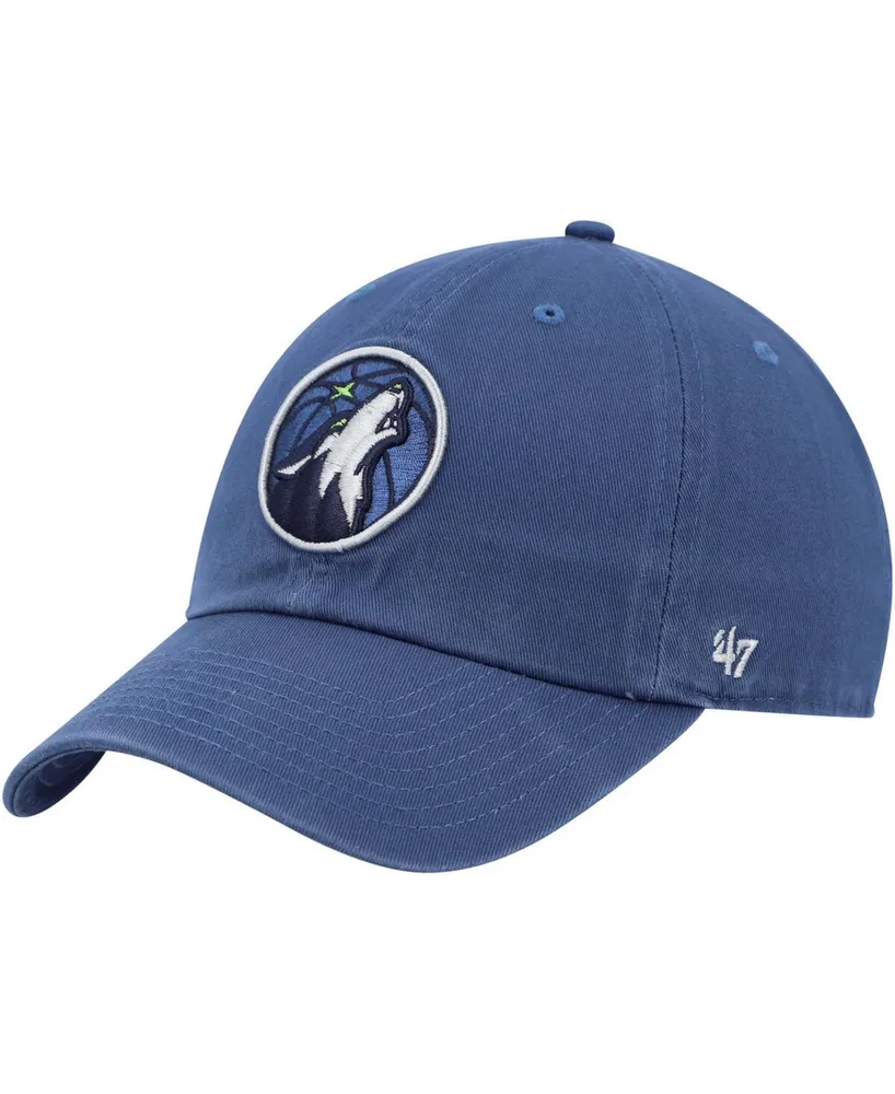 Men's Navy Minnesota Timberwolves Team Clean Up Adjustable Hat