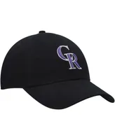 Women's Black Colorado Rockies Team Miata Clean Up Adjustable Hat