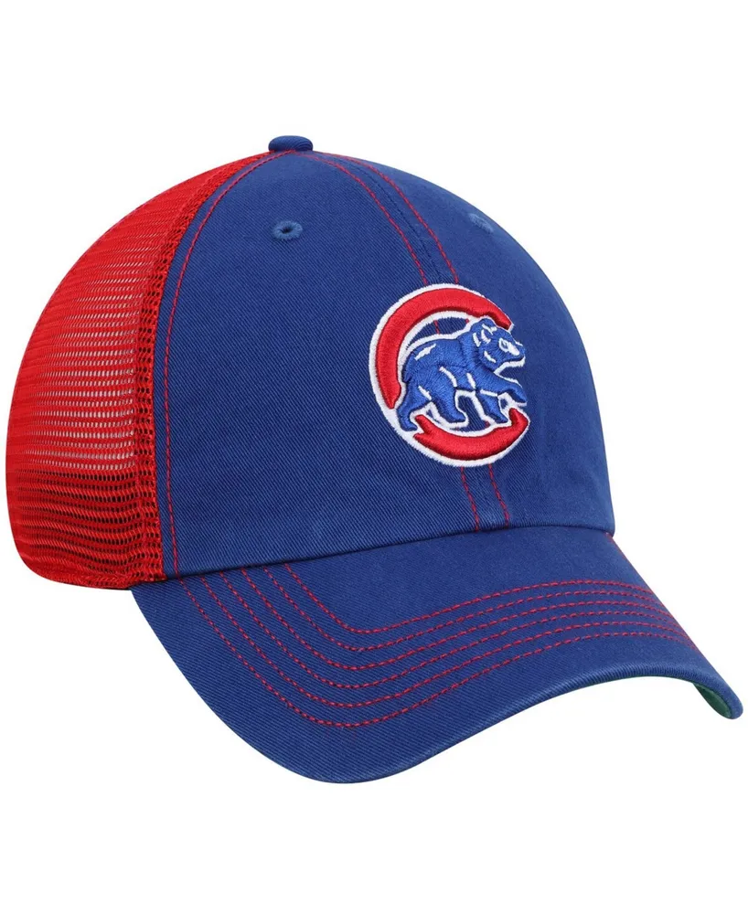 Men's Royal, Red Chicago Cubs Trawler Clean Up Trucker Hat