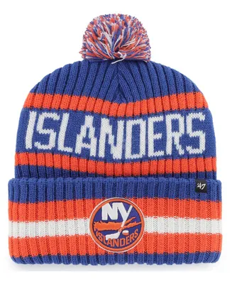 Men's Royal New York Islanders Bering Cuffed Knit Hat with Pom